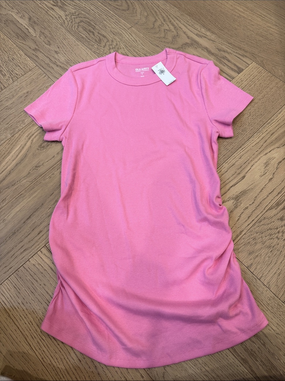 Old Navy Maternity Bright Pink Short Sleeve Crewneck Tee New with tags